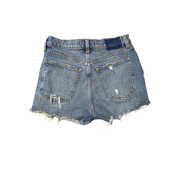 Abercrombie & Fitch The Mom Short High Rise  Distressed Cut Off 2/26 - Picture 1 of 3